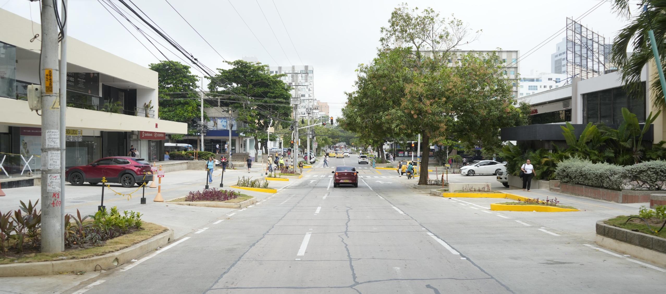 La carrera 50 con calle 84 ya finalizó obras.