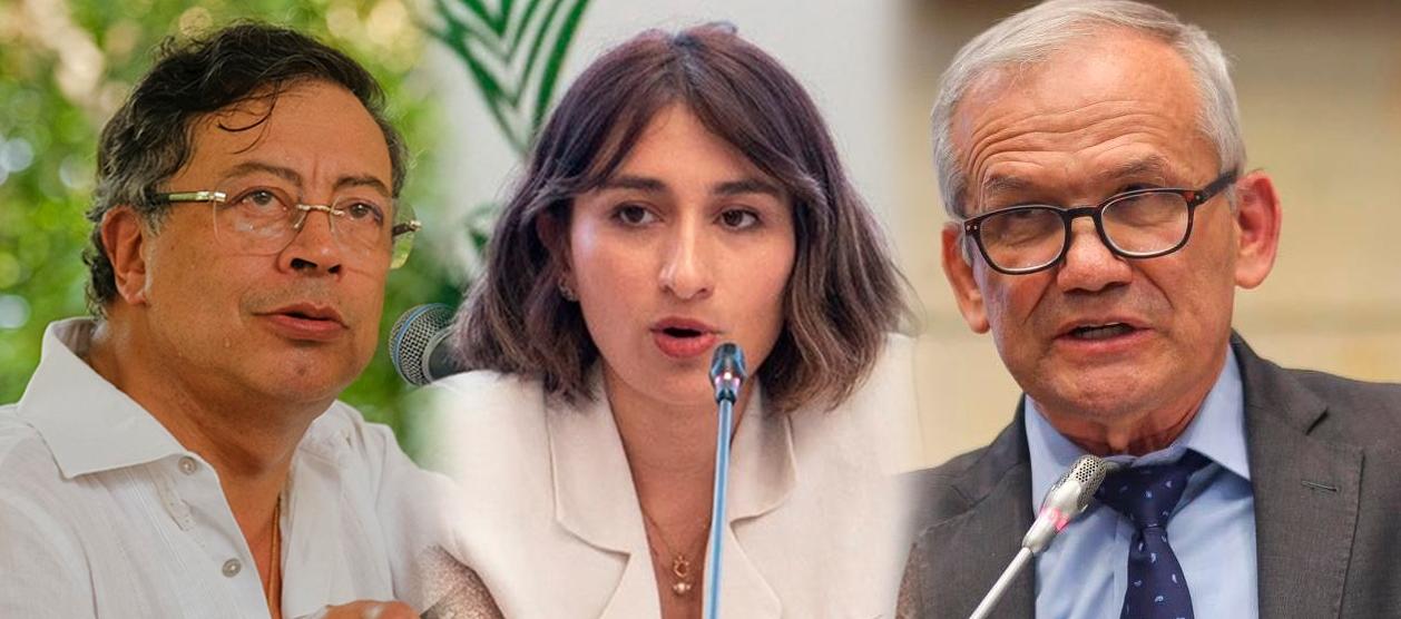 Presidente Gustavo Petro; excanciller Laura Sarabia; Carlos Ramón González, exdirector del Dapre. 