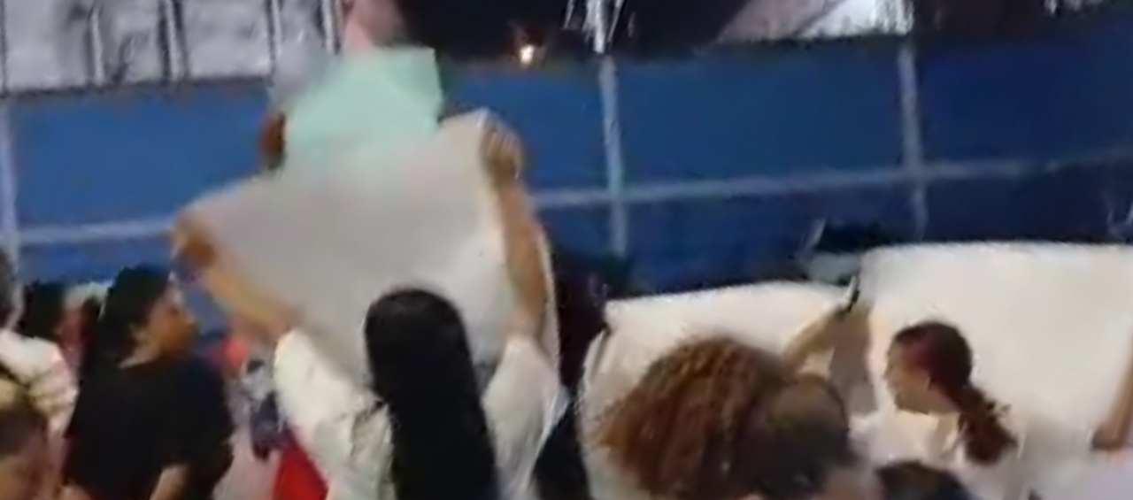 Plantón en la Penitenciaría El Bosque.