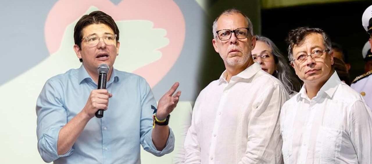 Miguel Uribe Turbay, Alfredo Saade y el Presidente Gustavo Petro.