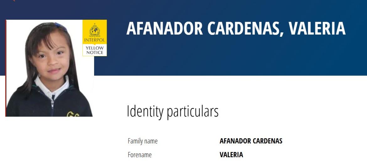 Valeria Afanador Cárdenas.