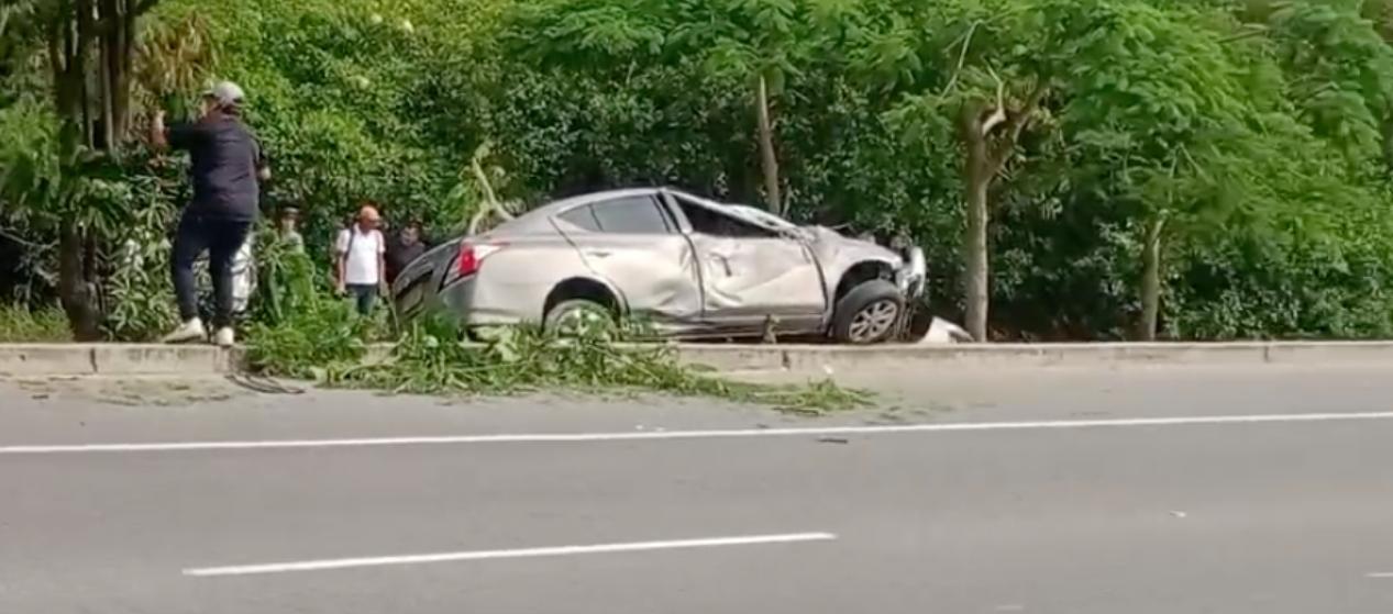 Vehículo del exbombero Edwin Cataño involucrado en el accidente el pasado 11 de julio. 