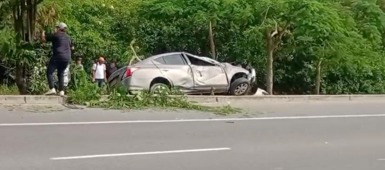 Vehículo del exbombero Edwin Cataño involucrado en el accidente el pasado 11 de julio.