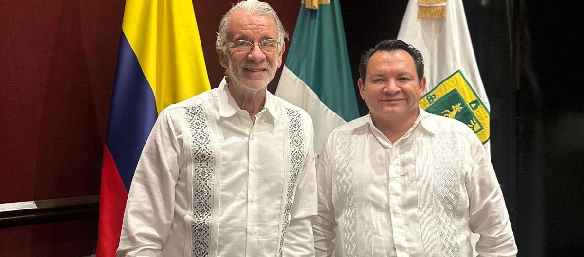 Gobernador del Atlántico, Eduardo Verano, y el Gobernador de Yucatán, Joaquín Díaz.