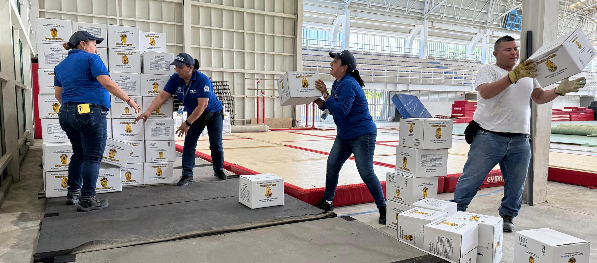 Son más de 3 mil kits de alimento, cocina y aseo.