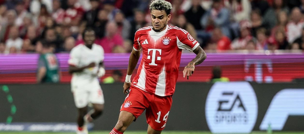 Luis Díaz ha marcado dos goles en dos partidos oficiales con el Bayern Múnich.