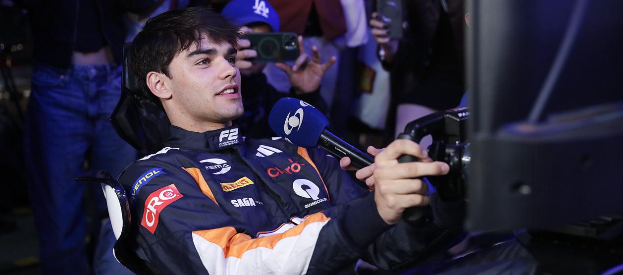 Sebastián Montoya, piloto colombo estadounidense que compite en la F2.