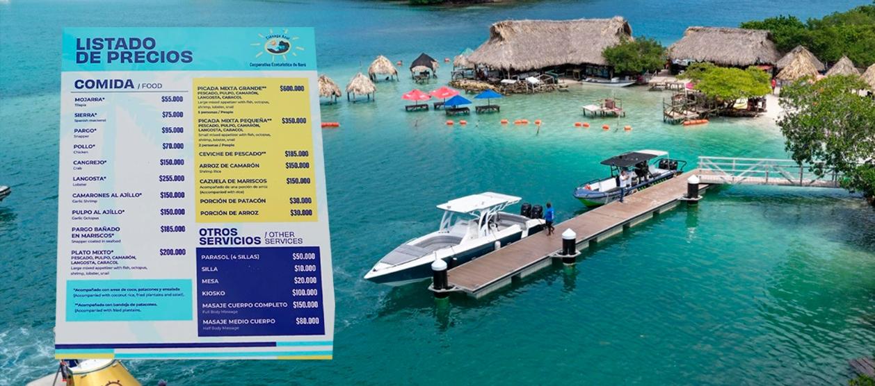 La nueva lista de precios fue avalada por la Alcaldía de Cartagena.