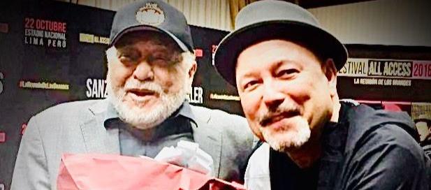 Rubén Blades en un encuentro con Eddie Palmieri. 