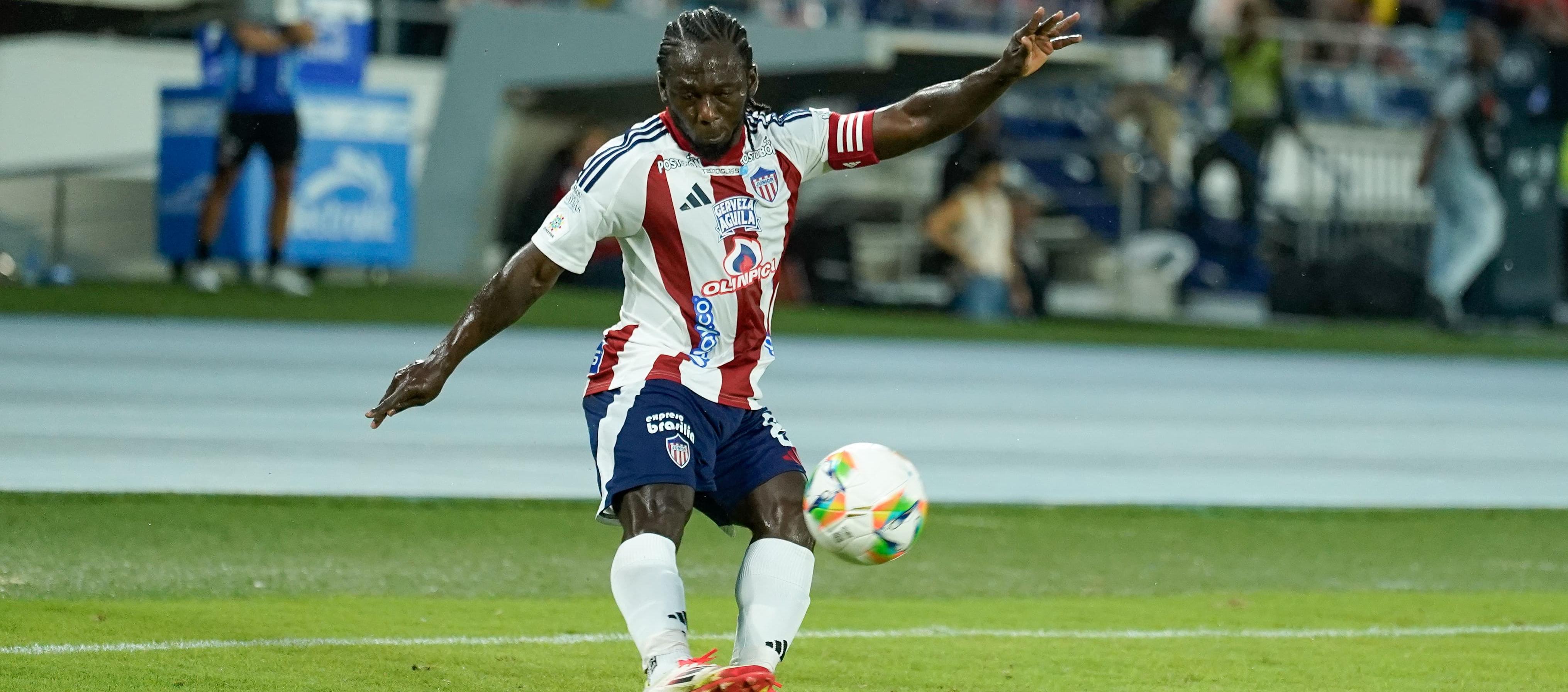 Yimmi Chará, capitán de campo de Junior en los últimos partidos. 