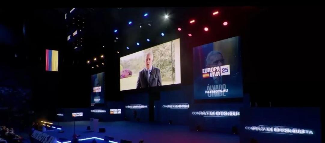 Álvaro Uribe José, participa virtualmente en cumbre de Vox, en España