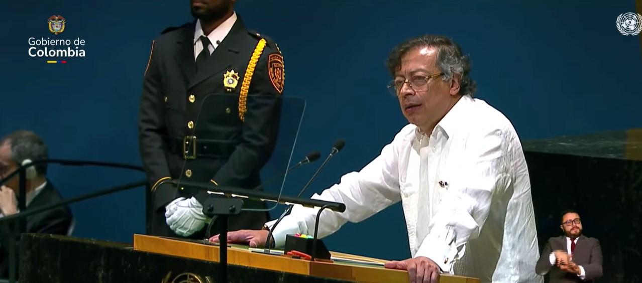 Gustavo Petro en la Asamblea de la ONU