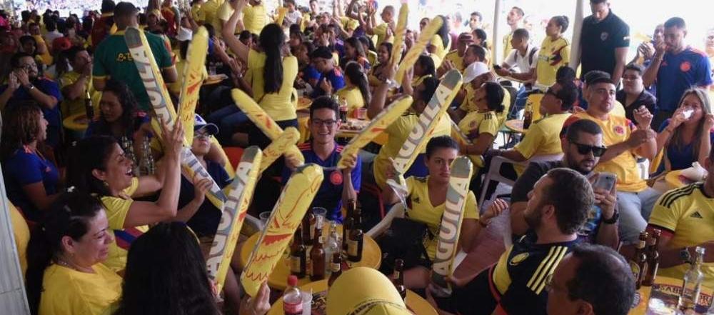 Ambiente de Selección Colombia en La Troja. 