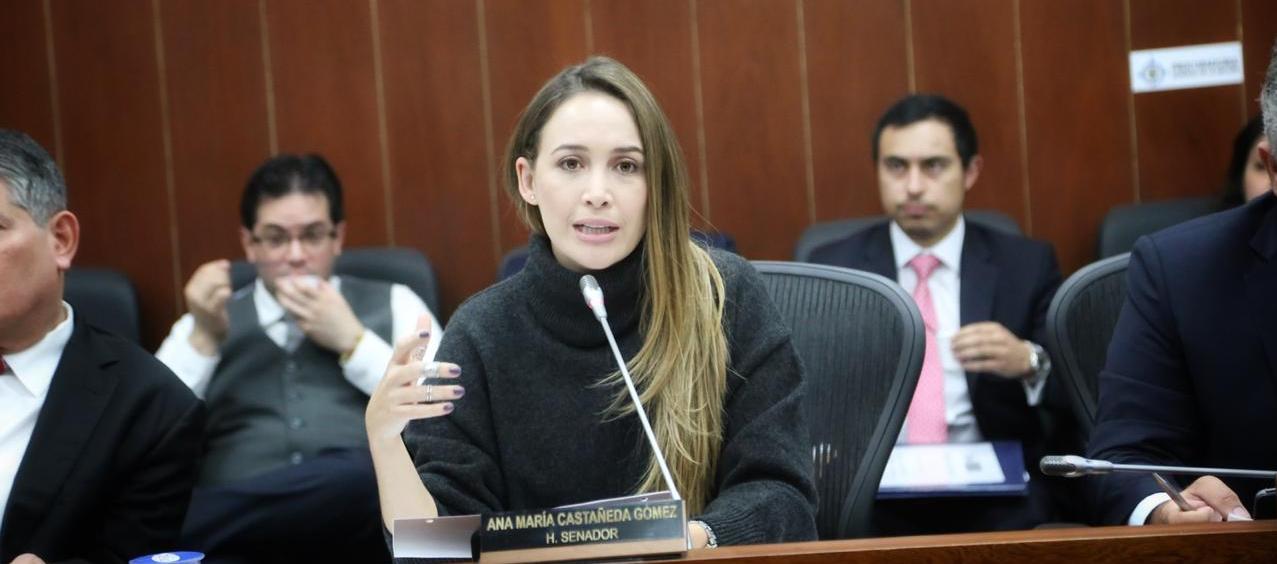 La senadora Ana María Castañeda.