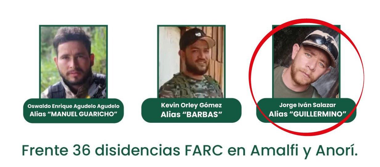 Jorge Iván Salazar, alias 'Guillermino'.