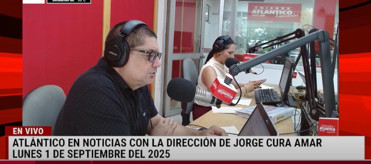 Transmisión de Atlántico en Noticias.
