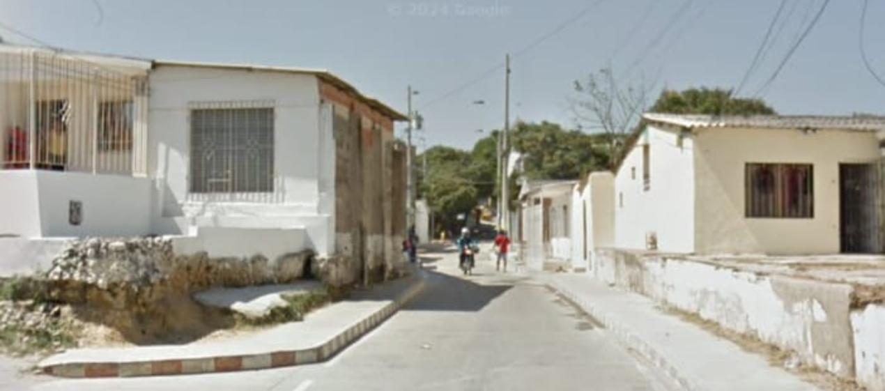 Aspecto del barrio 7 de Abril, sector donde se cometió el crimen. 