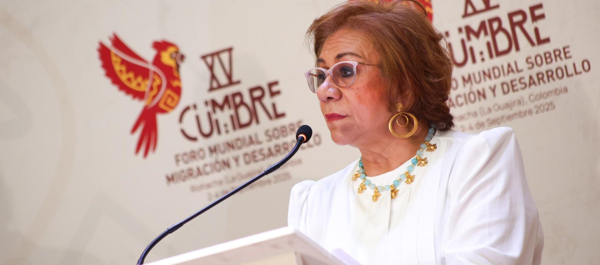 La Canciller Yolanda Villavicencio Mapy.