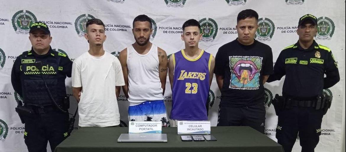 Dos de los capturados enviados a prisión, un con domiciliaria y otro dejado en libertad.