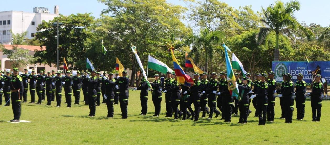 Foto referencia de una ceremonia de ascenso en la Policía. 