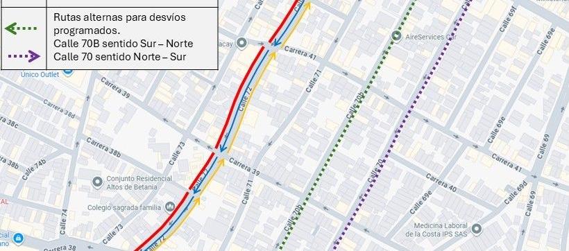 Imagen de la zona que estará cerrada.