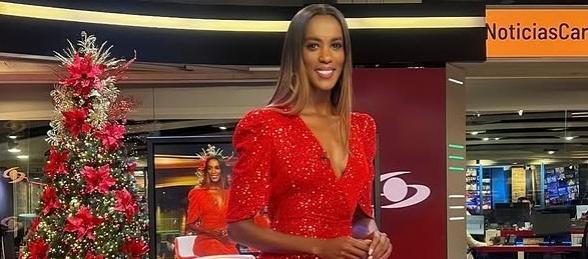 Claudia Lozano, presentadora de Noticias Caracol. 