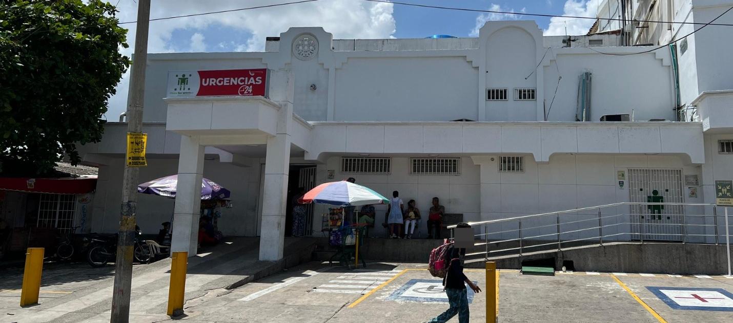 El herido fue trasladado a la Clínica San Ignacio. 