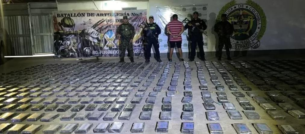 Clorhidrato de cocaína incautada. 