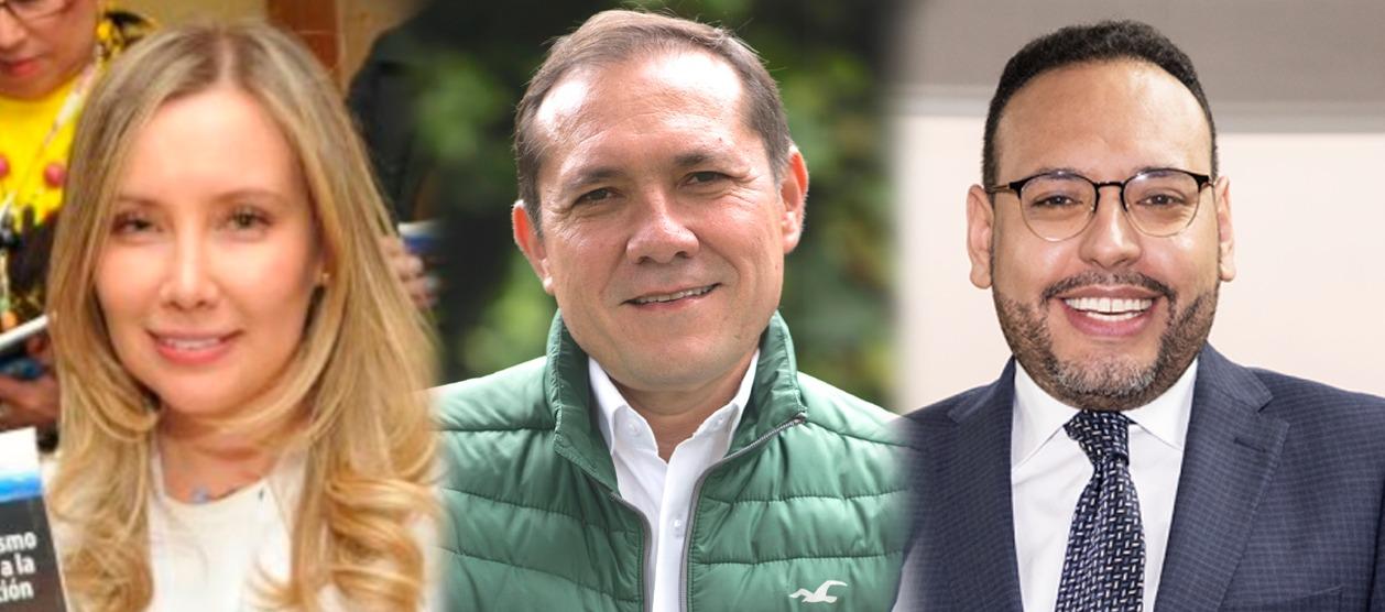 Los ministros Diana Morales, Antonio Sanguino y Julián Molina.