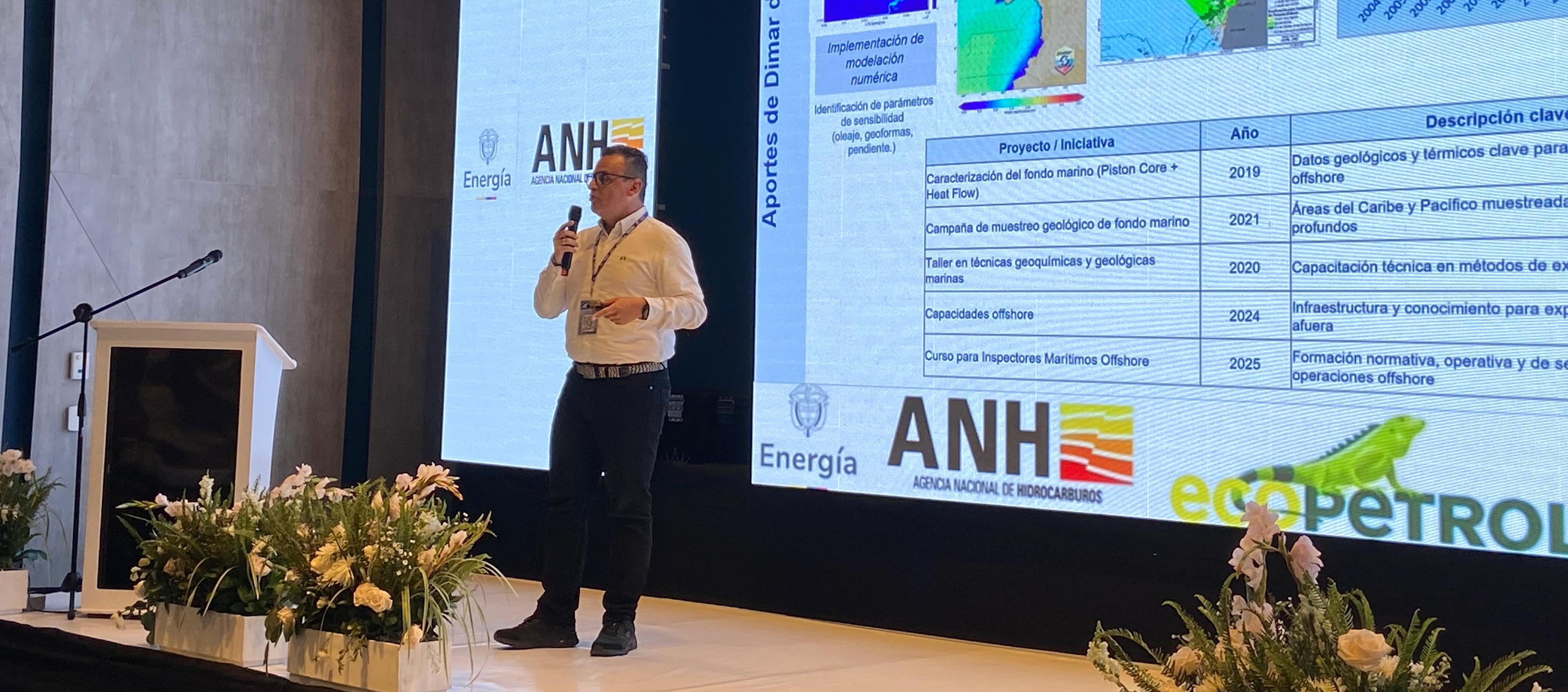 Dimar durante el Segundo Foro Offshore 'Caribe energía y progreso'.