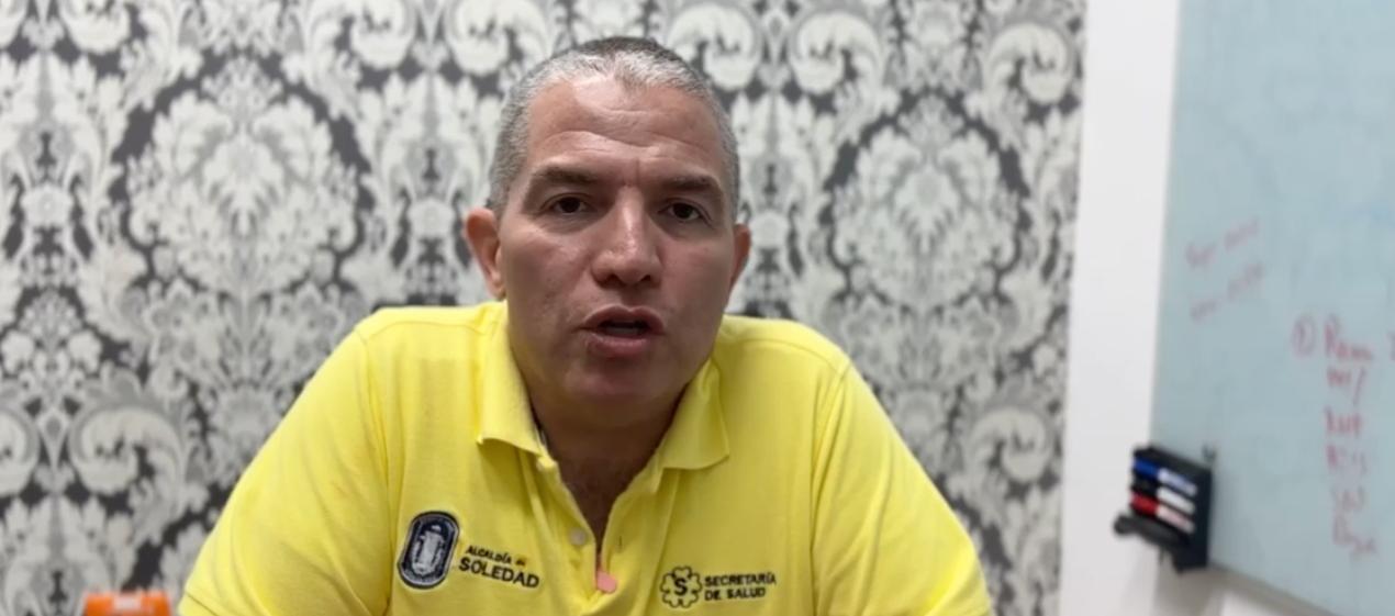 Edison Barrera, secretario de Salud de Soledad. 