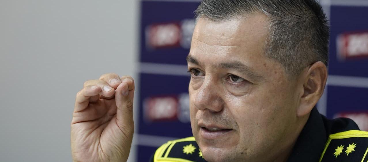 General Edwin Urrego, comandante de la Policía Metropolitana de Barranquilla.