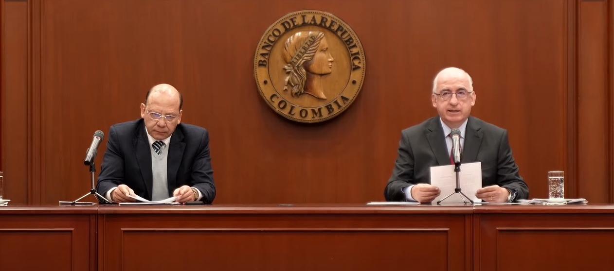 El ministro de Hacienda, Germán Ávila, y el gerente del Banco de la República, Leonardo Villar.