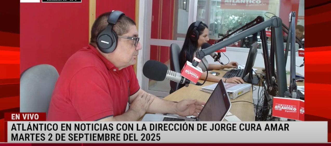 Transmisión de Atlántico en Noticias.