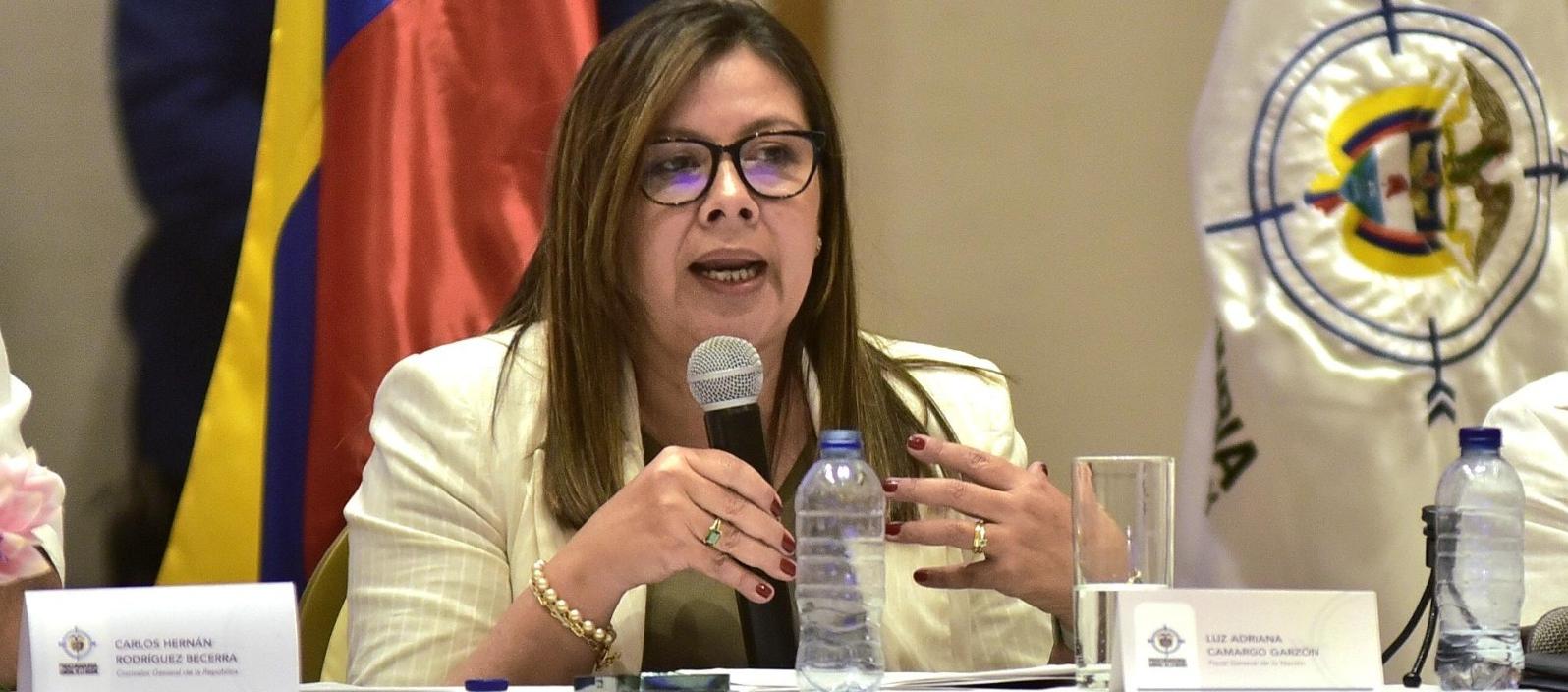 La Fiscal General de la Nación, Luz Adriana Camargo. 