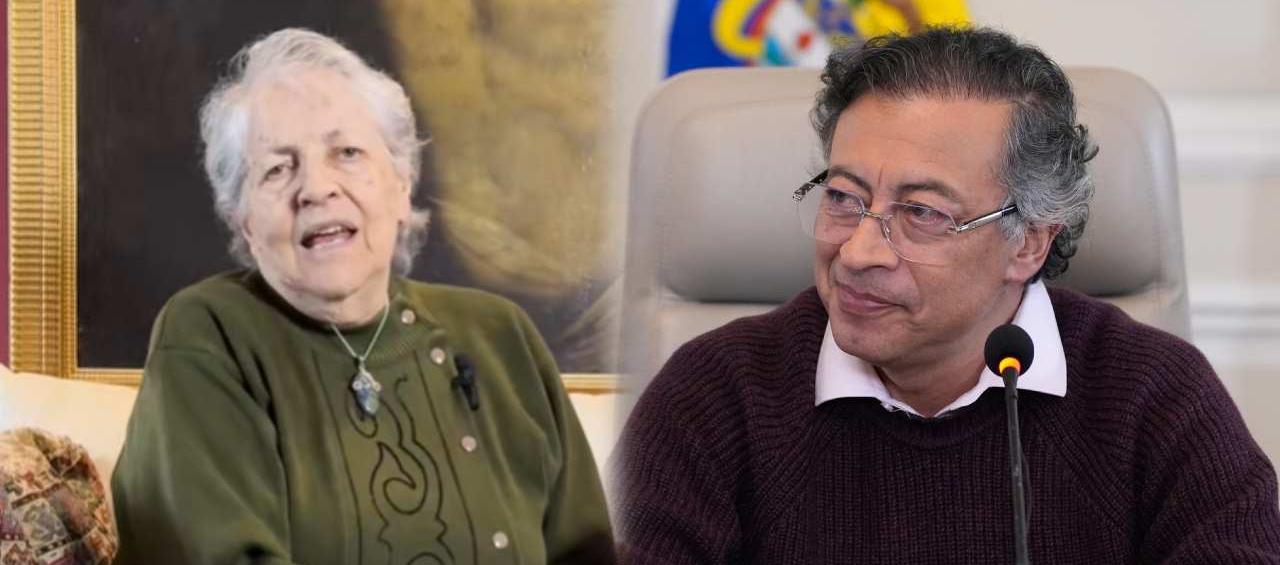 Gloria Gaitán y el Presidente Gustavo Petro.