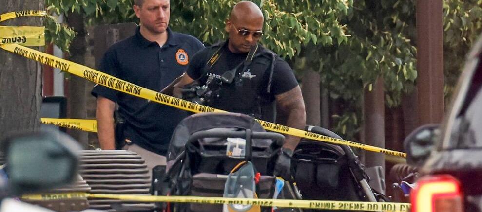 Autoridades en zona de tiroteo en Chicago.