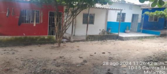 Lugar donde quedaba una de las IPS "fantasmas" de Atlántico, en el municipio de Malambo.