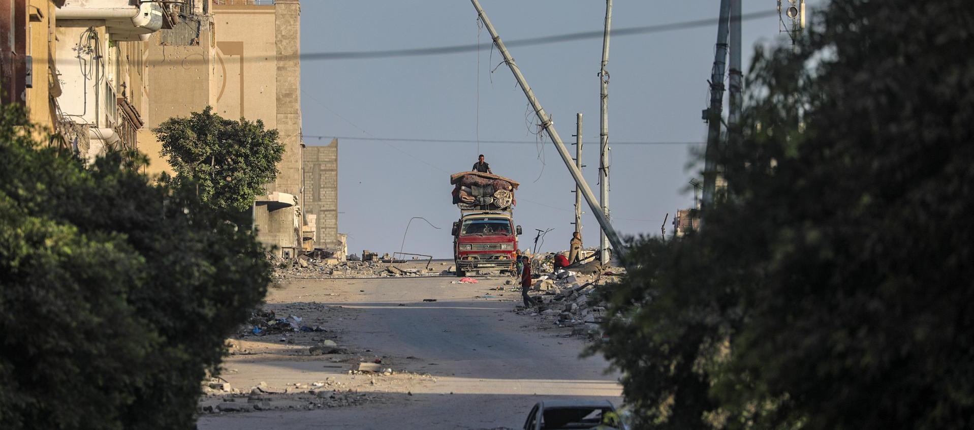 Gaza sigue devastada. 