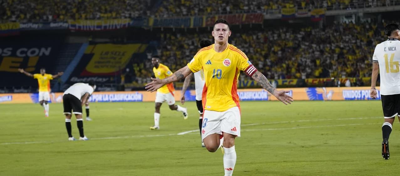 James Rodríguez, capitán de la Selección Colombia.