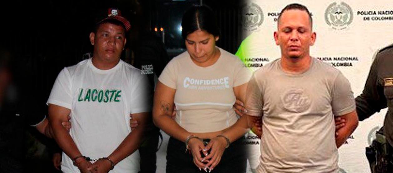 Wilfrido Rafael Arroyo Fernández, Katherine Paola Quiroz Rodríguez y Deiver Jair Rodríguez Burgos.