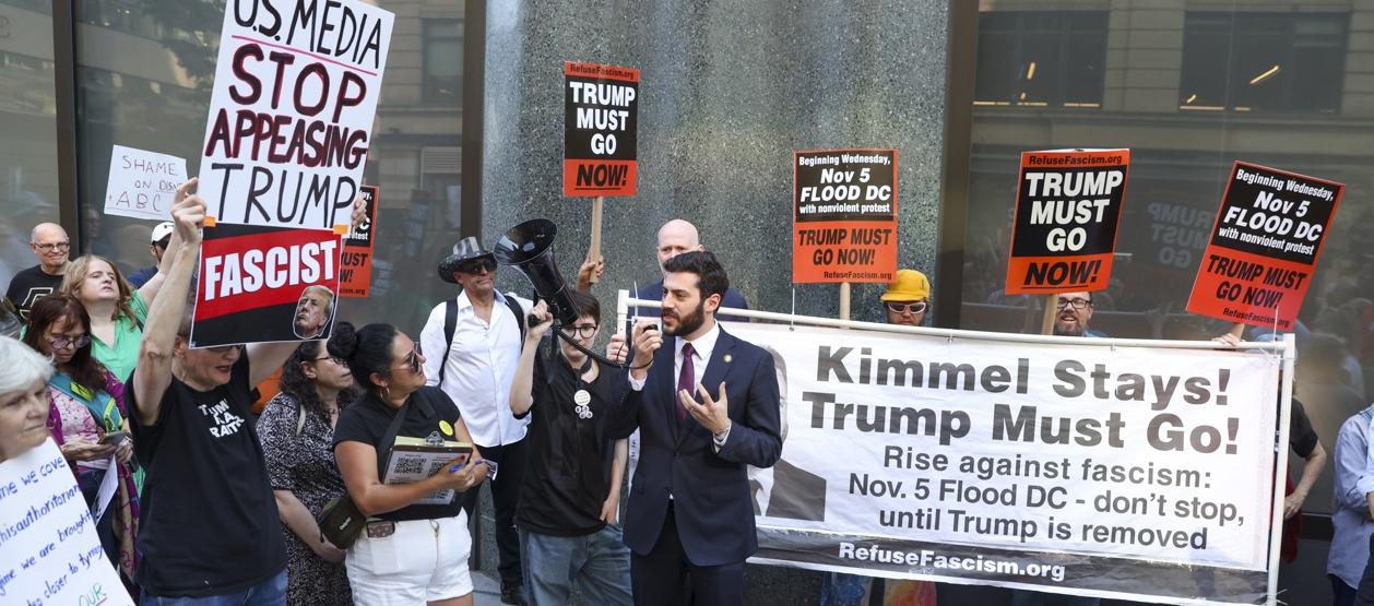 Imagen de la protesta.