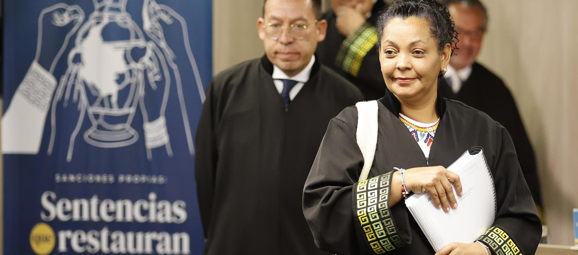 La magistrada Ana Manuela Ochoa Arias, de la JEP