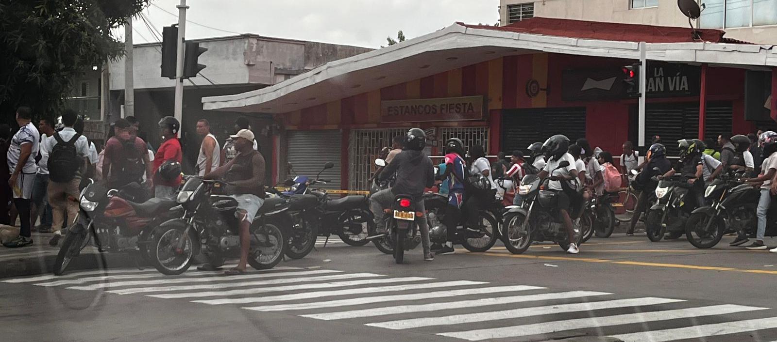 Lugar donde se presentó el crimen en la mañana de este viernes. 