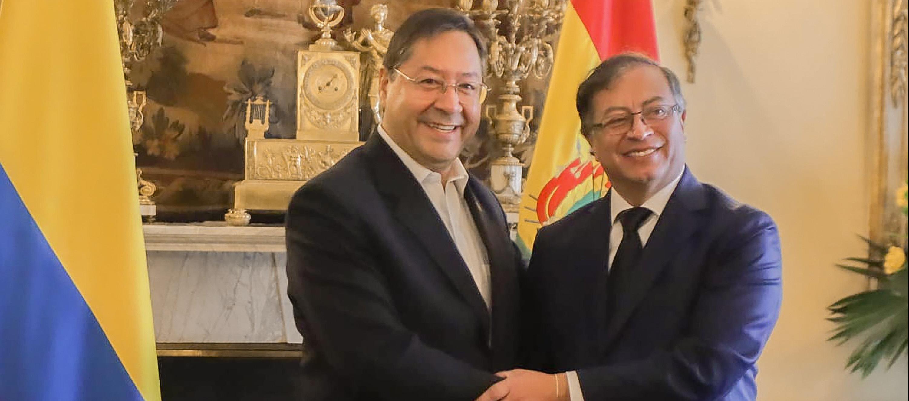 Luis Arce, Presidente de Bolivia, y Gustavo Petro, mandatario colombiano.