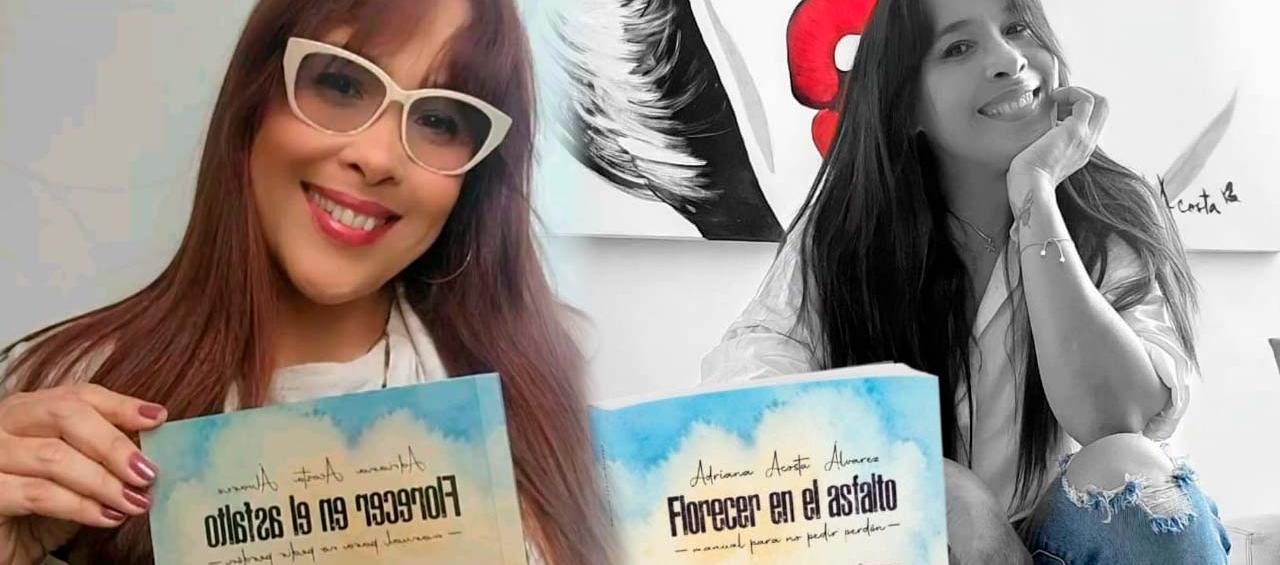 La poeta Adriana Acosta. 