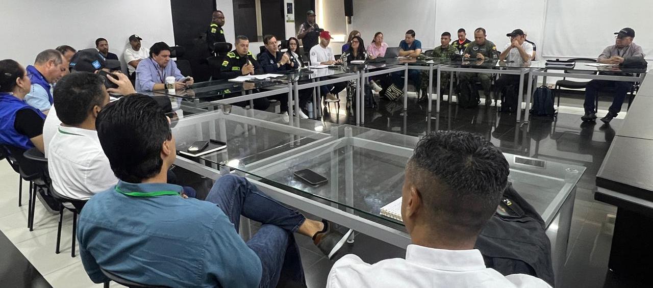 El Puesto de Mando Unificado instalado por el Distrito.