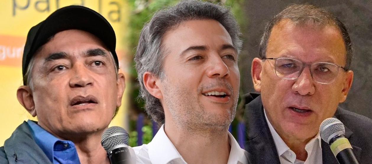 Gustavo Bolívar, Daniel Quintero y Roy Barrera. 