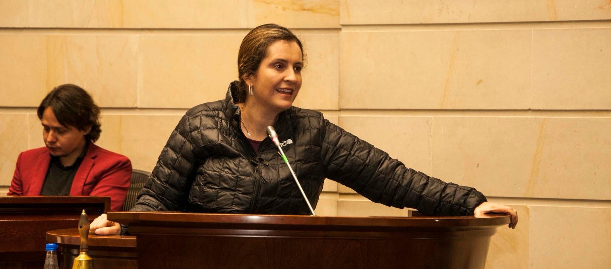 Paloma Valencia, senadora y precandidata presidencial.