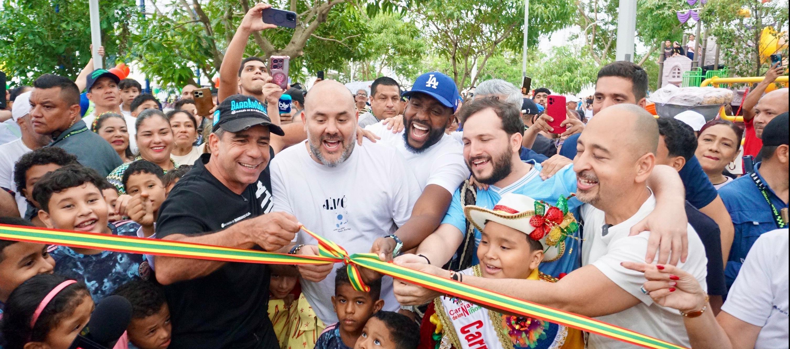 Inauguración del parque La Solución.